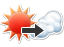 sunny to cloudy